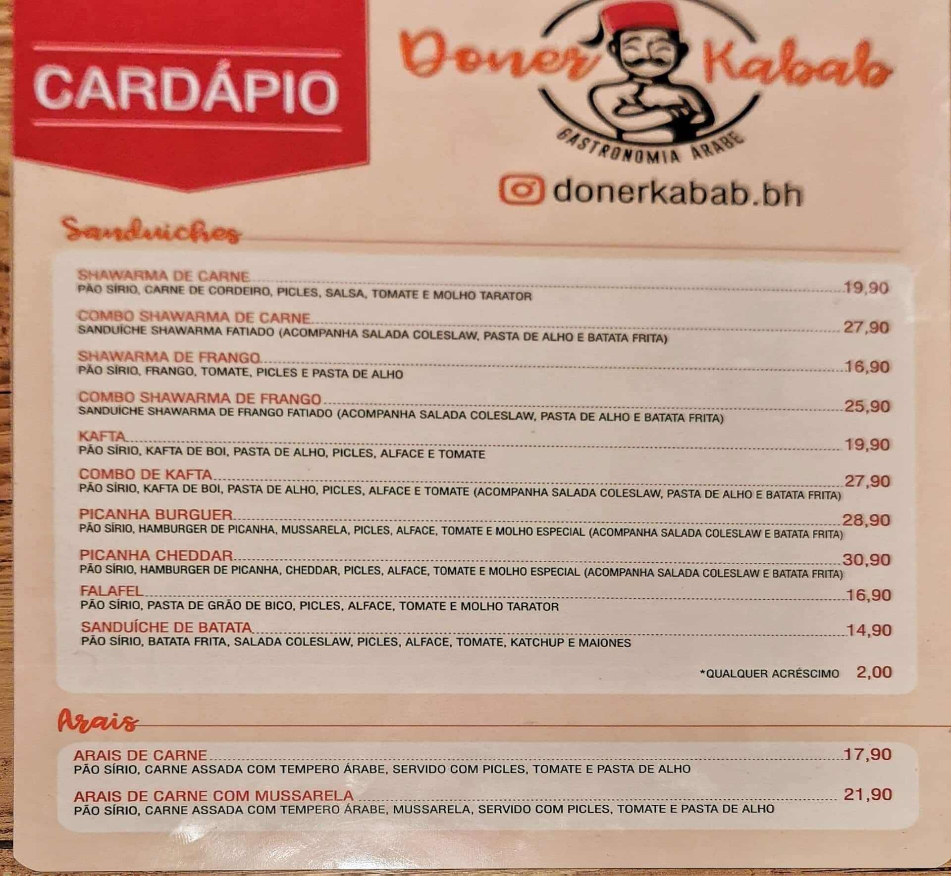 Doner Kabab: Gastronomia Árabe