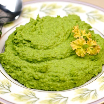 Purê de ervilhas ou Mashed Green Peas